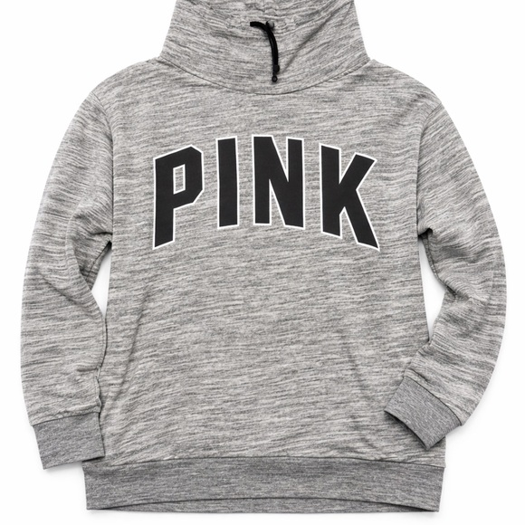 Victoria's Secret Tops - Pink funnel neck sweatshirt